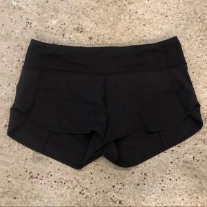 Lululemon Run Speed Shorts Size 6 Black
